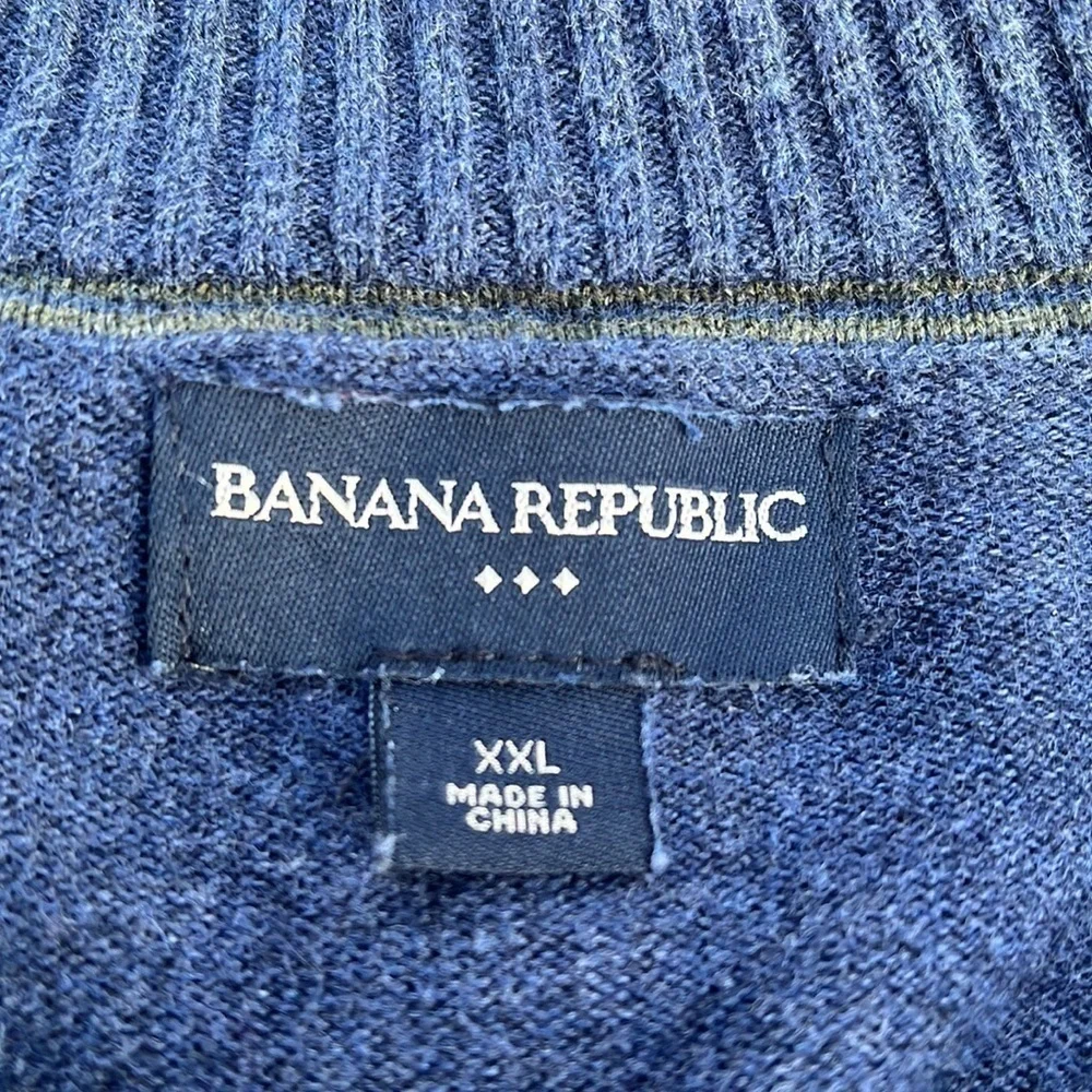 Banana Republic long sleeve sweater, Mens size XXL, blue